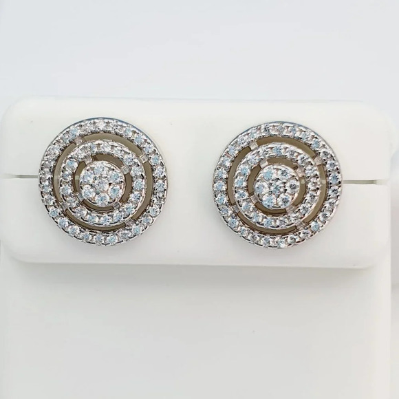 925 Sterling Silver Cubic Zirconia Earrings, U19254839 - Picture 6 of 11